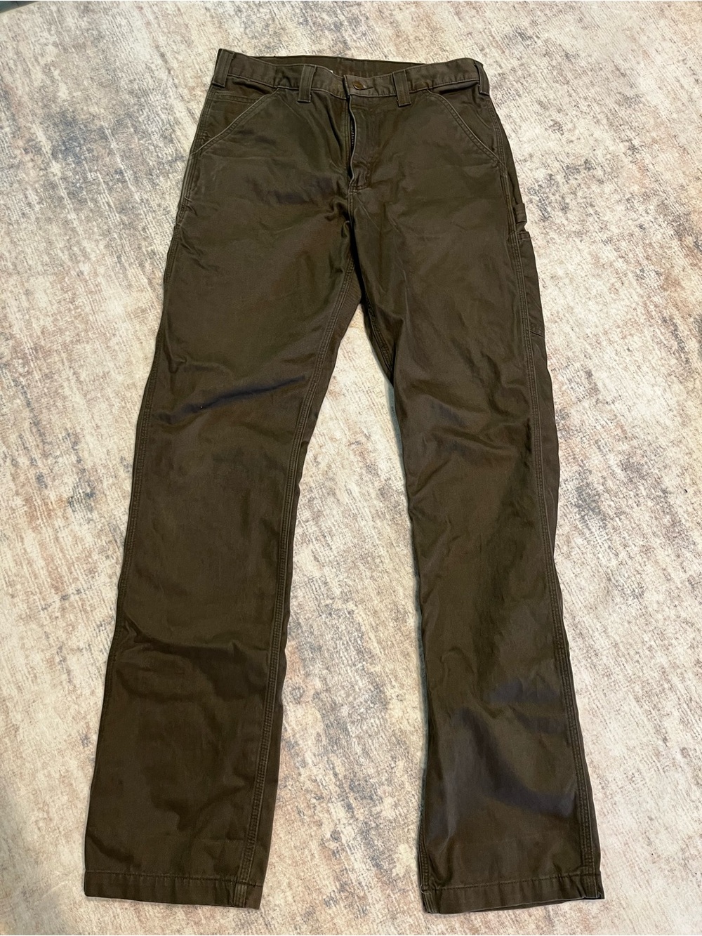 Carhartt B324 Relaxed Fit Carpenter Work Pants Dark Grey Men's 33x36